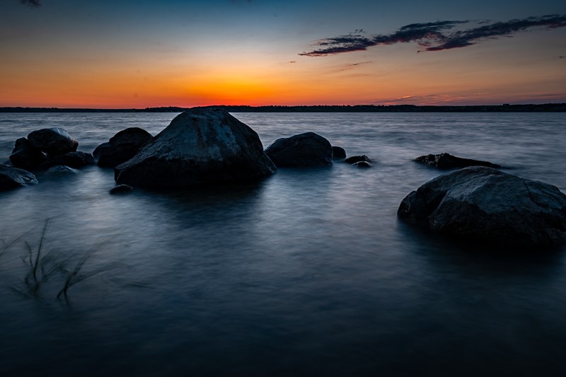Sunset over Regina Beach - Photo by Phil Symchych