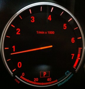 IMG_1138 Idle 750 RPM; Red Line 6,500 RPM